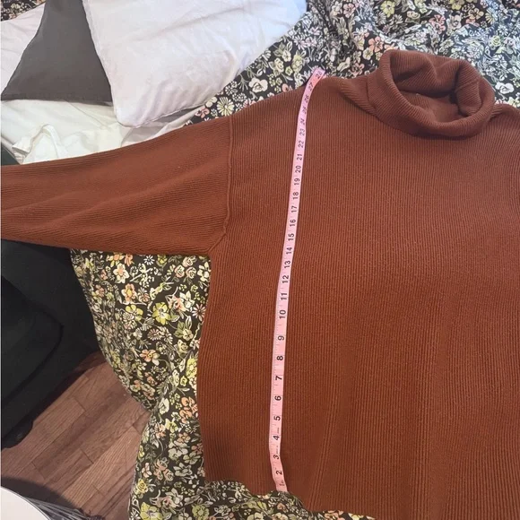 Free People Brown Cowl Neck Sweater - Picture 4 of 8